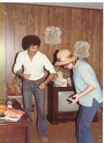 Gail & her brother Timmy dancin'.